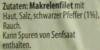 Makrelenfilet Ingredients