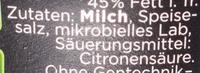 Zottarella Classic Ingredients