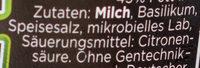 Zottarella Baslilikum Ingredients