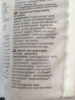 Muesli Con Frutas Sin Gluten Bio Ingredients