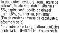 Pat Vegetal Ecolgico &quot;Allos&quot; Basilico-Albahaca Ingredients
