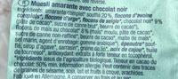 Muesli  L'amarante & Au Chocolat Noir Bio - - Allos Ingredients
