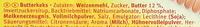 Leibniz Butterkeks Ingredients