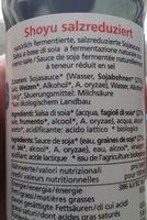 Shoyu Reduit En Sel 250ML Ingredients