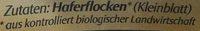 Haferflocken Kleinblatt Ingredients