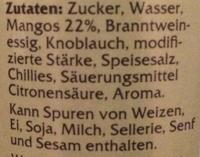 Thai Mango Sauce Ingredients