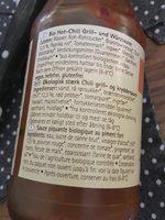 Sauce Grillades Et Assaisonnement Hot Chili Bio - - Naturata Ingredients