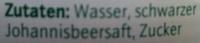 Johannisbeer-Nektar Schwarz Ingredients