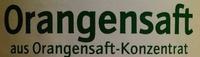 Orangensaft Ingredients