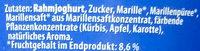 Rahmjoghurt Marille Ingredients