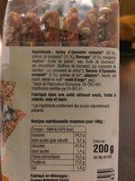 Fromage Et Graines De Tournesol Ingredients