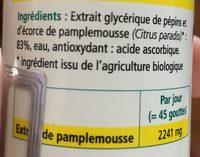 Citrobiotic EPP Bio - 100 ML - Citrobiotic Ingredients