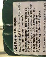 Vegankebab Dner Ingredients