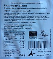 Fette Classiche Wheaty - Alternativa Al Formaggio Ingredients