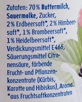 Buttermilch Drink Waldbeeren Ingredients