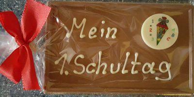 &quot;Mein 1. Schultag&quot; Schokoladentafel