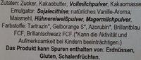 &quot;Mein 1. Schultag&quot; Schokoladentafel Ingredients