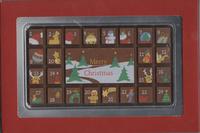 Geschenkpackung Adventskalender Winterlandschaft Edelvollmilchschokolade Report Card