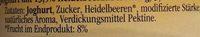 Fruchtjoghurt Ingredients