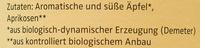 Bio Apfel-Aprokosenmark Ingredients
