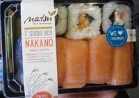 Nakano, Sushi Box Matsu, 4 Nigrinis Saumon - 3 Californias (1 Futo-salade, 1 Saumon-salade: 1 Saumon Fromage) Report Card