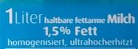 Haltbare Fettarme Milch 1,5% Fett Ingredients