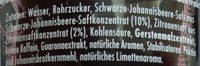 Die Limo, Dark Berries + Guarana Ingredients