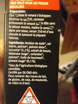 Bouillon Hot Fox Piment & Curcuma