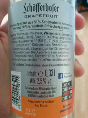 Schfferhofer Grapefruit