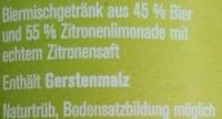 Kurpflzer NaturRadler Ingredients