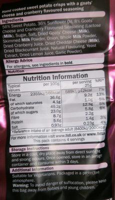 Deluxe Goats' Cheese & Cranberry Sweet Potato