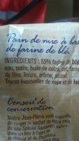 Pain De Mie Ingredients