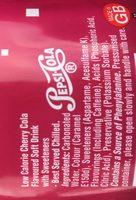 Pepsi Max Cherry Ingredients