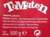 Tomaten Ingredients