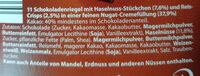 Choceur Nuss & Crisp Ingredients