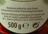 Waldhonig Ingredients
