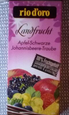 Landfrucht Apfel- Schwarze Johannisbeere- Traube