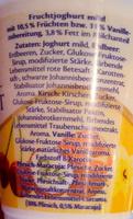 Feiner Frucht-Joghurt Vanille Ingredients
