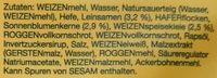 Krner Balance Toast Ingredients