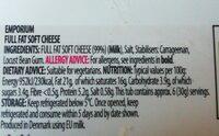 Soft Cheese Original Ingredients