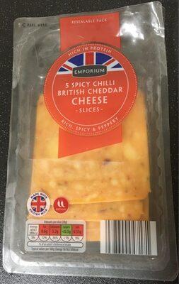 5 Spicy Chilli British Cheddar Cheese Slices