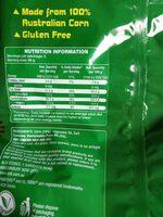 Sprinters Eltora Corn Chips Nutrition Label