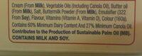Aldi's Butterfully Butter Ingredients