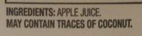 Apple Cider Ingredients