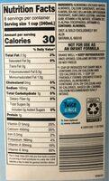 Unsweetended Almondmilk Nutrition Label