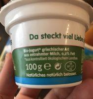 Bio-jogurt Griechischer Art Natur 0,2% Ingredients