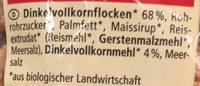Dinkel  Crunchy - Alnatura Ingredients