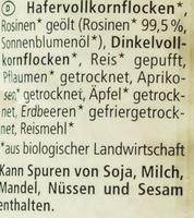 Kinder Frchte Msli Ingredients