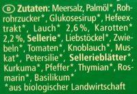 Gemse Bouillon Ingredients