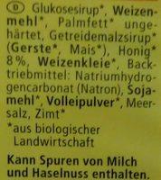 Honig Waffeln Ingredients